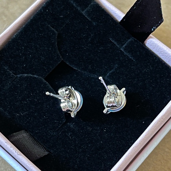 Pura Vida Saturn Metallic Blue Stud Earrings - Picture 3 of 4